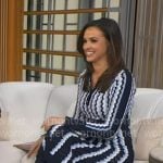 Hanna's blue pointelle polo dress on Good Morning America Hanna's blue pointelle polo dress on Good Morning America