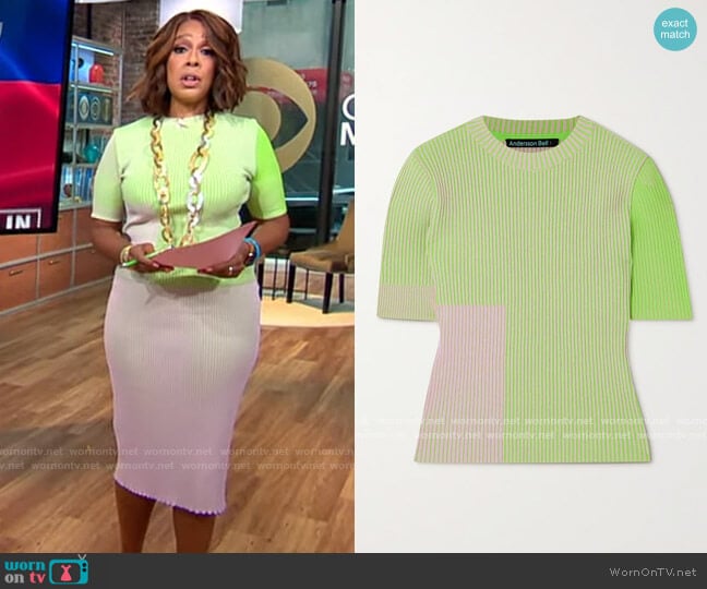Andersson Bell Janis Top worn by Gayle King on CBS Mornings