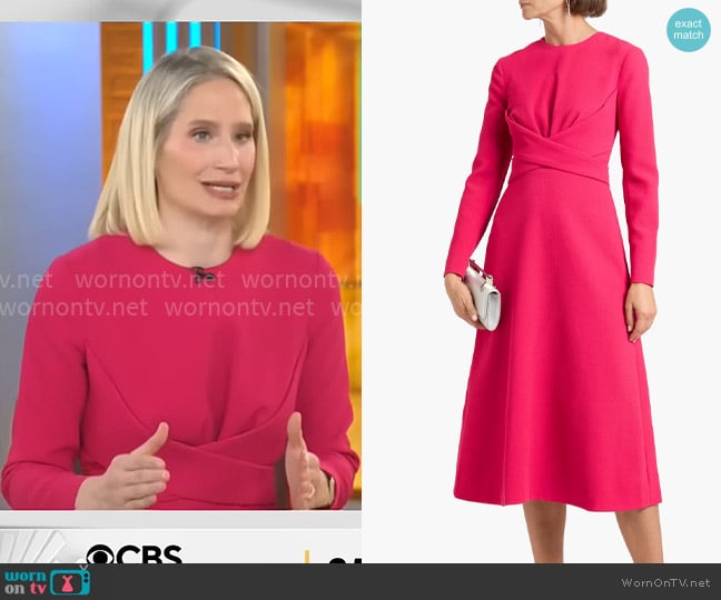 Caroline Polisi's Emilia Wickstead dress Caroline Polisi's Emilia Wickstead dress