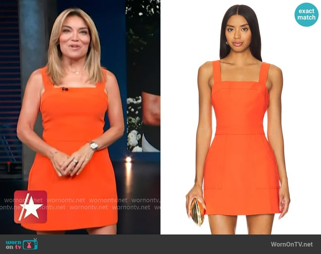 Amanda Uprichard Ace Dress worn by Kit Hoover on Access Hollywood Amanda Uprichard Ace Dress worn by Kit Hoover on Access Hollywood