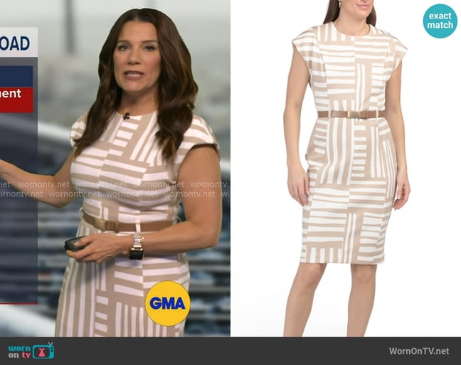 Heather's Calvin Klein dress