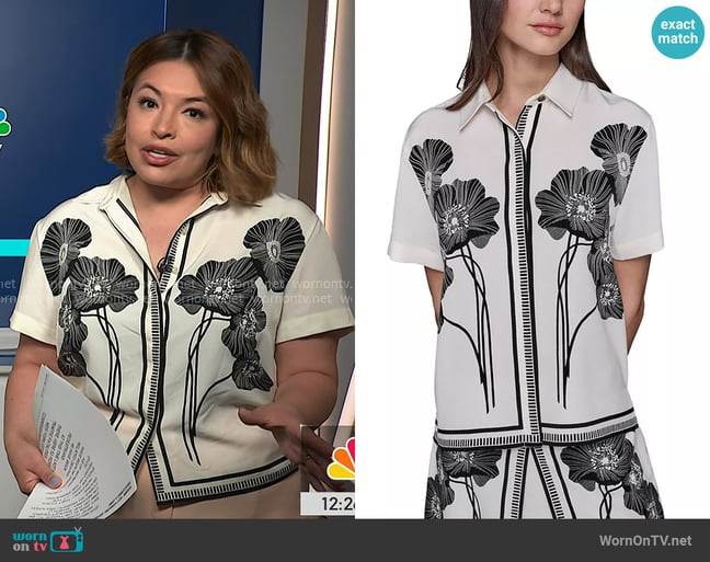 Gilma Avalos's Karl Lagerfeld top Gilma Avalos's Karl Lagerfeld top