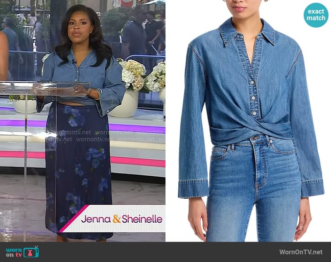 Sheinelle's Veronica Beard top Sheinelle's Veronica Beard top