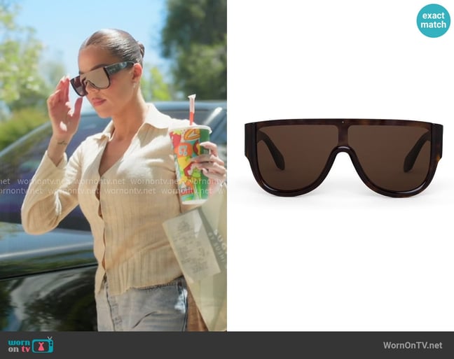 Khloe's Alaia sunglasses