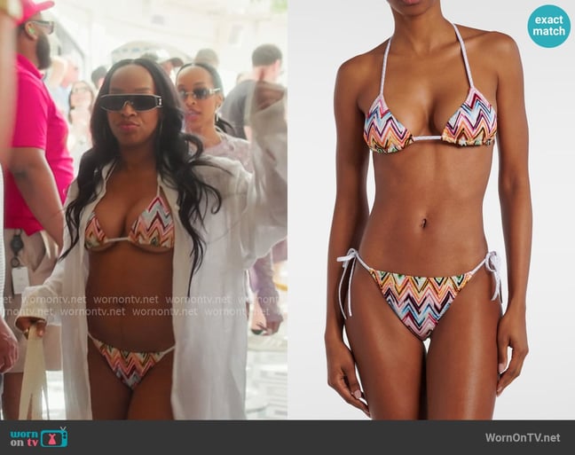 Khadijah's Missoni bikini Khadijah's Missoni bikini