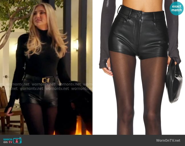 Gina's Norma Kamali shorts