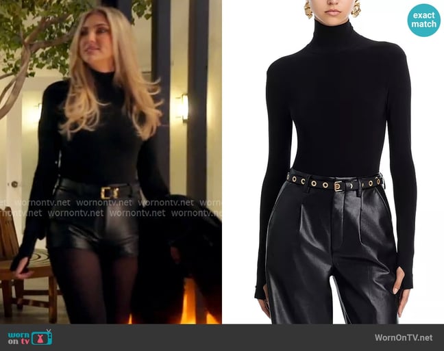 Gina's Norma Kamali bodysuit