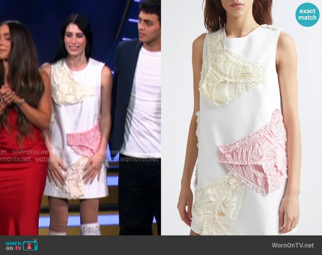 Sandy Liang Copellia Cotton Poplin Sleeveless Minidress worn by Georgia McCann  on Next Gen NYC