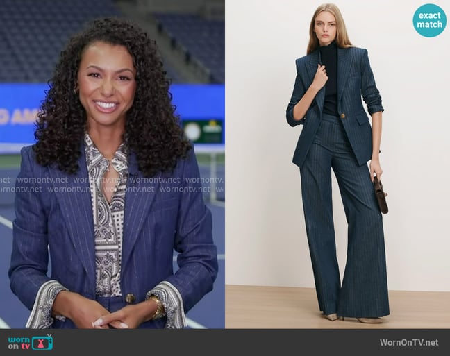 Malika Andrews's Veronica Beard jacket Malika Andrews's Veronica Beard jacket