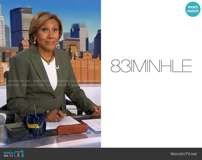 831 Minhle Blazer worn by Robin Roberts on Good Morning America 831 Minhle Blazer worn by Robin Roberts on Good Morning America