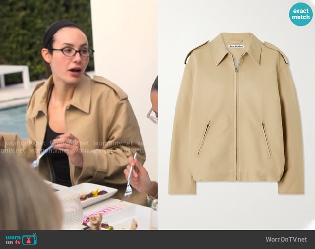 Acne Studios Cotton-dupioni jacket worn by Ashtin Earle on Earle Meets World Acne Studios Cotton-dupioni jacket worn by Ashtin Earle on Earle Meets World