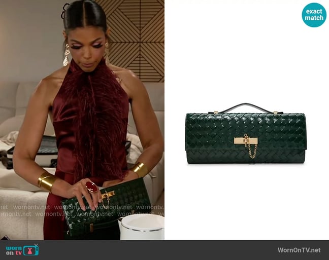 Aldo Roux Clutch Wallet worn by Dani Dupree (Karla Mosley) on Beyond the Gates Aldo Roux Clutch Wallet worn by Dani Dupree (Karla Mosley) on Beyond the Gates