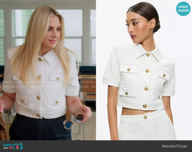 Alice + Olivia Elle Jacket worn by Gina Kirschenheiter on The Real Housewives of Orange County Alice + Olivia Elle Jacket worn by Gina Kirschenheiter on The Real Housewives of Orange County