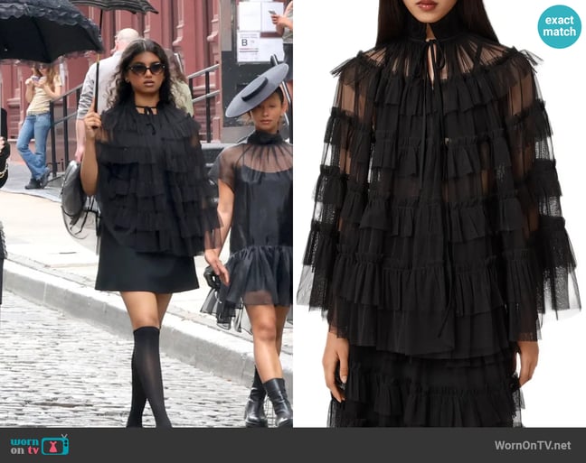 All Saints Aude Ruffle Cape All Saints Aude Ruffle Cape