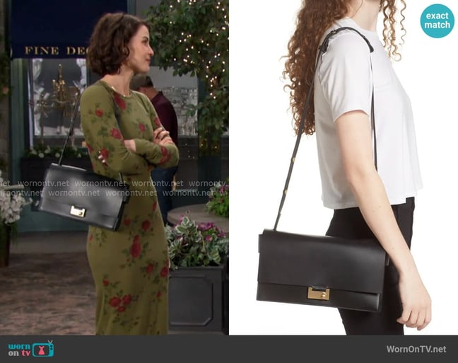 All Saints Huasteca Leather Shoulder Bag worn by Sarah Horton (Linsey Godfrey) on Days of our Lives All Saints Huasteca Leather Shoulder Bag worn by Sarah Horton (Linsey Godfrey) on Days of our Lives