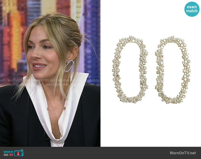 Ana Khouri Mia Earrings worn by Sienna Miller on Today