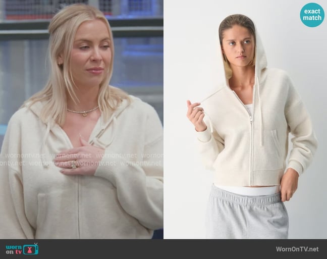 Aritzia Peyton Zip Hoodie worn by Mayci Neeley on The Secret Lives of Mormon Wives Aritzia Peyton Zip Hoodie worn by Mayci Neeley on The Secret Lives of Mormon Wives