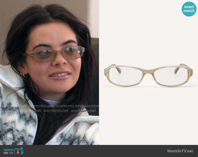 Bonnie Clyde Coco Glasses worn by Sally Carden on Earle Meets World