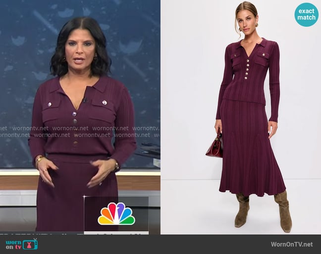 Cara Cara Bellport Top and Dara Skirt worn by Darlene Rodriguez on Today Cara Cara Bellport Top and Dara Skirt worn by Darlene Rodriguez on Today