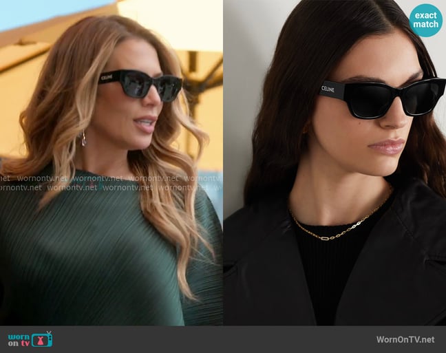 Celine Square-frame Scetate Sunglasses worn by Daisy Toye on The Real Housewives of New York City Celine Square-frame Scetate Sunglasses worn by Daisy Toye on The Real Housewives of New York City