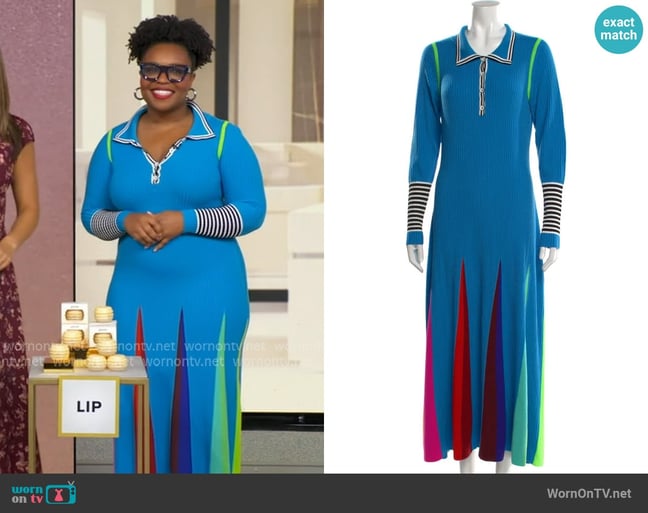 Christopher John Rogers Colorblock Pattern Long Dress worn by (Jessica Cruel) on Uncategorized Christopher John Rogers Colorblock Pattern Long Dress worn by (Jessica Cruel) on Uncategorized