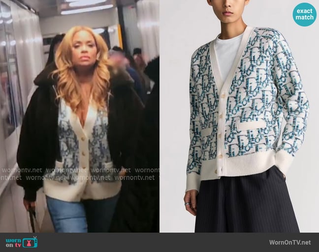 Dior Oblique Cardigan worn by on The Real Housewives Ultimate Girls Trip Dior Oblique Cardigan worn by on The Real Housewives Ultimate Girls Trip