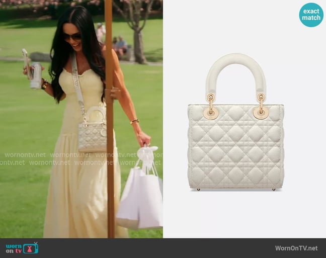 Dior Small Lady Dior Bag worn by Carmella Garcia on The Real Housewives of Orange County
