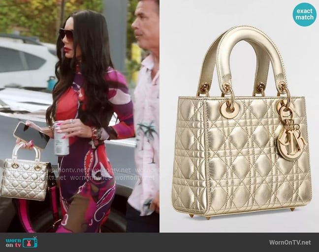 Dior Small Lady Dior My ABCDior Bag worn by Carmella Garcia on The Real Housewives of Orange County Dior Small Lady Dior My ABCDior Bag worn by Carmella Garcia on The Real Housewives of Orange County