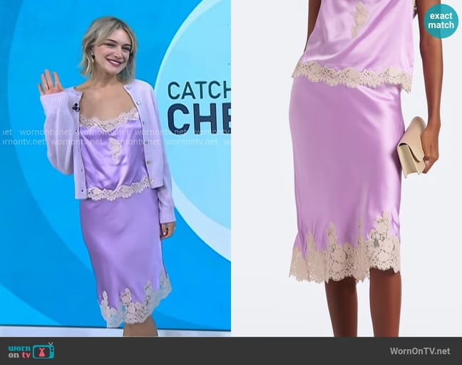 Chelsea Frei's Doen skirt Chelsea Frei's Doen skirt
