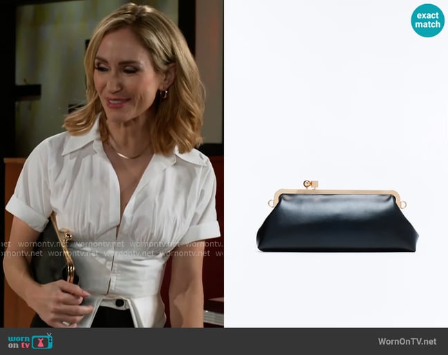 Fashion Nova Don't Kiss And Tell Faux Leather Bag worn by Heather Armstrong (Ashley Jones) on Beyond the Gates Fashion Nova Don't Kiss And Tell Faux Leather Bag worn by Heather Armstrong (Ashley Jones) on Beyond the Gates