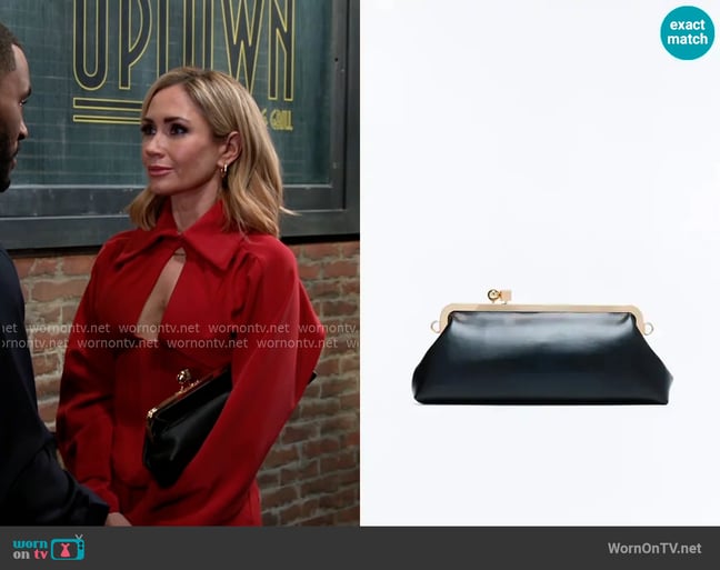 Fashion Nova Don't Kiss And Tell Faux Leather Bag worn by Heather Armstrong (Ashley Jones) on Beyond the Gates Fashion Nova Don't Kiss And Tell Faux Leather Bag worn by Heather Armstrong (Ashley Jones) on Beyond the Gates