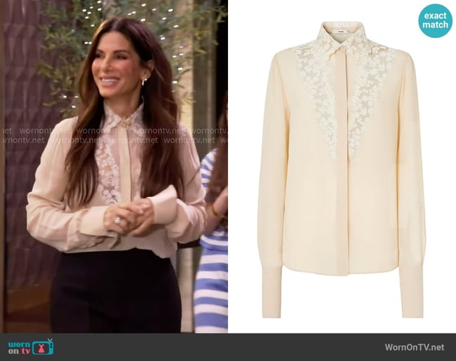 Sandra Bullock's Fendi top Sandra Bullock's Fendi top