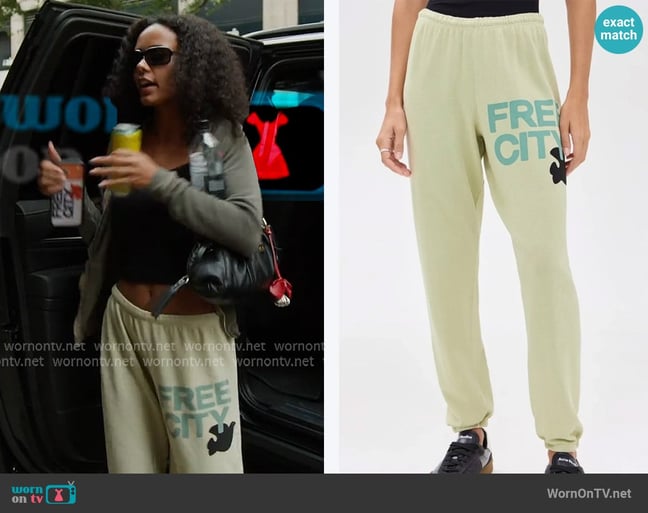 Free City Sweatpants worn by Ava Dash on Next Gen NYC