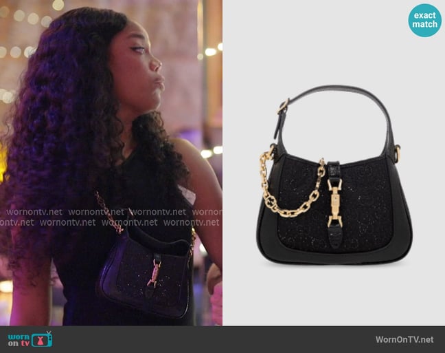 Gucci Jackie 1961 Mini Bag worn by Riley Burruss on Next Gen NYC Gucci Jackie 1961 Mini Bag worn by Riley Burruss on Next Gen NYC