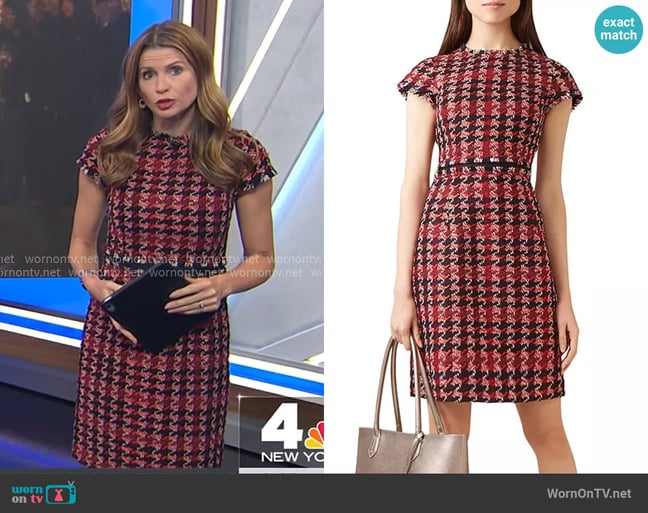 Hobbs Angeline Tweed Dress worn by Jen Maxfield on NBC News Daily