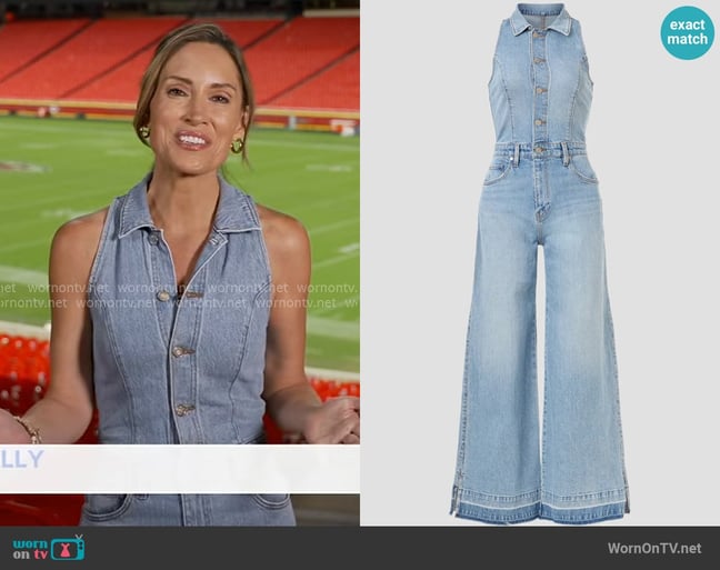 Hudson Halter Jumpsuit worn by Rhiannon Ally on Good Morning America Hudson Halter Jumpsuit worn by Rhiannon Ally on Good Morning America