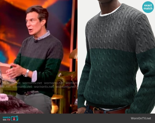 Adam Glassman's J. Crew sweater Adam Glassman's J. Crew sweater