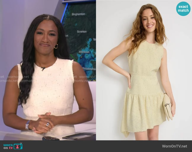 Jason Wu Asymmetric Tweed Dress worn by Brittany Bell on Good Morning America Jason Wu Asymmetric Tweed Dress worn by Brittany Bell on Good Morning America