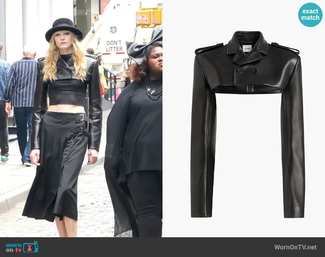 Khaite Sadran Jacket worn by Morwenna (Alex Consani) on American Horror Story Khaite Sadran Jacket worn by Morwenna (Alex Consani) on American Horror Story