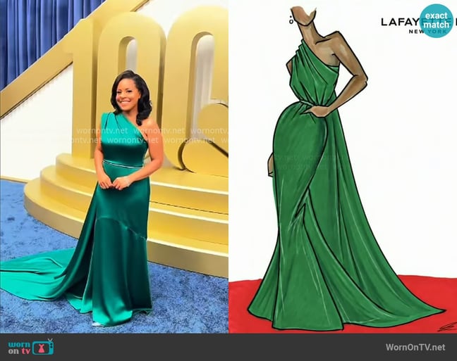 Lafayette 148 New York Custom-made Dress worn by Sheinelle Jones on Today Lafayette 148 New York Custom-made Dress worn by Sheinelle Jones on Today
