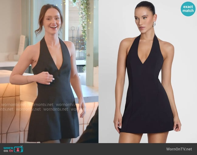Leau Hera Halter Mini Dress worn by Miranda McWhorter on The Secret Lives of Mormon Wives Leau Hera Halter Mini Dress worn by Miranda McWhorter on The Secret Lives of Mormon Wives