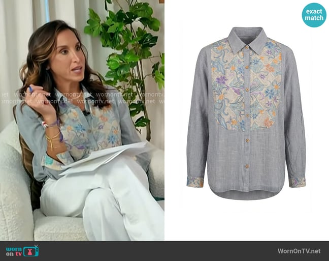 Maison Hotel Moana Shirt in Maui Sunset worn by Yasmin Vossoughian on Today
