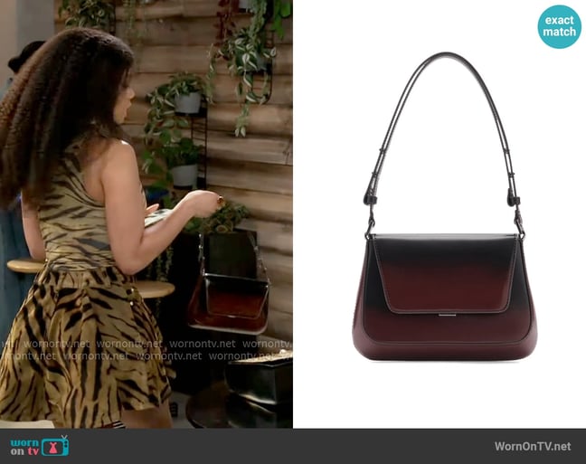 Mango Gradient Flap Faux Leather Shoulder Bag worn by Eva Thomas (Ambyr Michelle) on Beyond the Gates Mango Gradient Flap Faux Leather Shoulder Bag worn by Eva Thomas (Ambyr Michelle) on Beyond the Gates