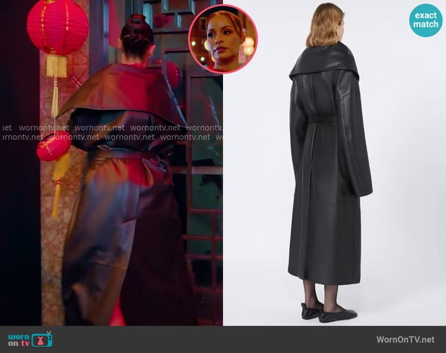 Max MAra Long Leather Coat worn by Sai De Silva on The Real Housewives of New York City Max MAra Long Leather Coat worn by Sai De Silva on The Real Housewives of New York City