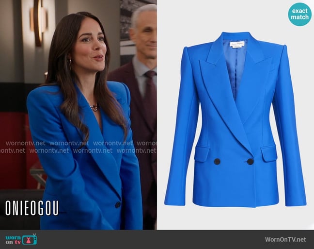 McQueen Double-Breasted Wool Blazer