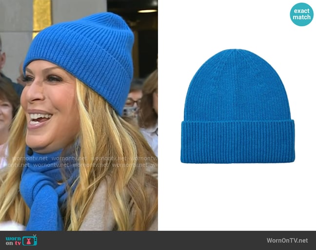 My Bodhi My Bodhi Cashmere Beanie in Sapphire Blue worn by Jill Martin on Today My Bodhi My Bodhi Cashmere Beanie in Sapphire Blue worn by Jill Martin on Today