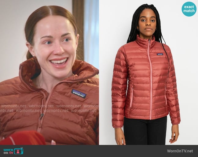 Patagonia Down Sweater Jacket worn by Whitney Leavitt on The Secret Lives of Mormon Wives Patagonia Down Sweater Jacket worn by Whitney Leavitt on The Secret Lives of Mormon Wives