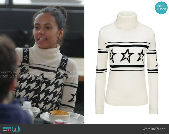 Perfect Moment Chopper merino wool sweater worn by Ava Dash on Next Gen NYC Perfect Moment Chopper merino wool sweater worn by Ava Dash on Next Gen NYC