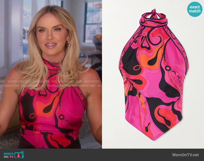 Whitney's Pucci top Whitney's Pucci top