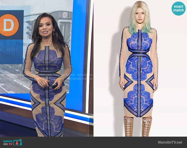 Snidel Lace Dress worn by Adelle Caballero on Today